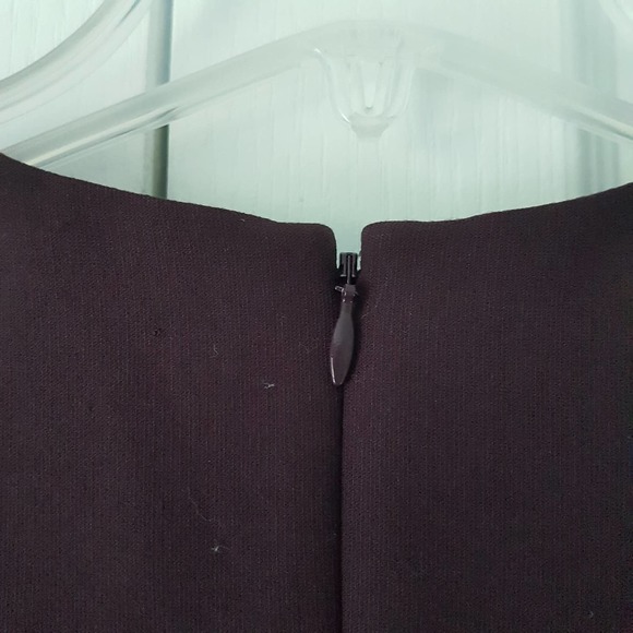 Cinq a Sept Dark Cherry Melina Halter Style Open Shoulder Cocktail Sheath Dress - Picture 9 of 16